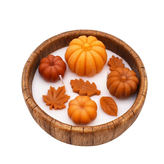8.25oz. Pumpkin Punch Scented Round Dough Bowl Candle by Ashland®